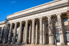 MIT building with columns